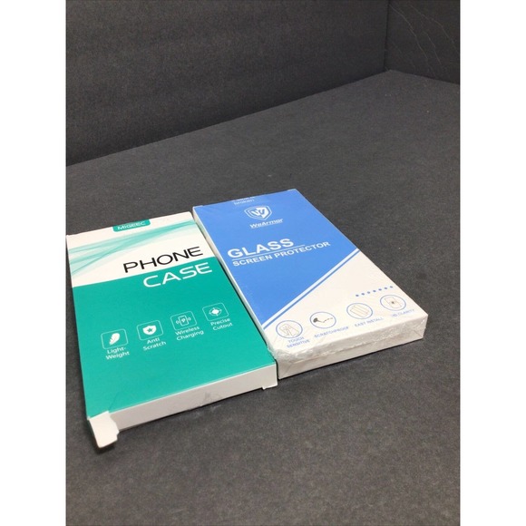 iphone 13 pro 6.1 and Glass screen protector 2pack 6.1 - Picture 2 of 12